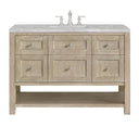 Whitewashed Oak / Victorian Silver - 3 Faucet Holes