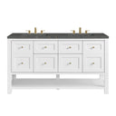 Bright White / Parisien Bleu - 3 Faucet Holes
