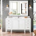 Glossy White / White Zeus - 1 Faucet Hole