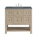 Whitewashed Oak / Parisien Bleu - 3 Faucet Holes