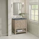 Whitewashed Oak / Parisien Bleu - 3 Faucet Holes