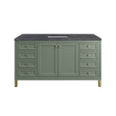 Smokey Celadon / Charcoal Soapstone - 3 Faucet Holes
