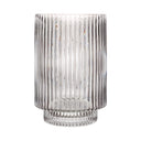 Renwil Amiens Indoor Mouth Blown Glass Glass Vase - Grey Fluted