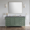 Smokey Celadon / Charcoal Soapstone - 3 Faucet Holes