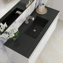 Glossy White / Charcoal Black - 1 Faucet Hole