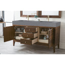 Mid-Century Walnut / Dusk Grey Glossy - 1 Faucet Hole
