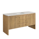 Light Natural Oak / Eternal Jasmine Pearl - 3 Faucet Holes
