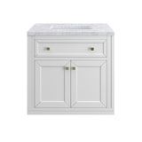 Carrara White - 3 Faucet Holes