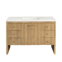 Light Natural Oak / White Zeus - 3 Faucet Holes