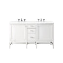 Glossy White / White Zeus - 3 Faucet Holes