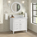 Bright White / White Zeus - 3 Faucet Holes