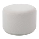 Renwil Audrina Indoor Boucle Ottoman - Off-White