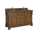 Honey Oak / Parisien Bleu - 3 Faucet Holes