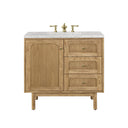 Light Natural Oak / Eternal Jasmine Pearl - 3 Faucet Holes