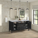 Carbon Oak / Carrara White - 3 Faucet Holes