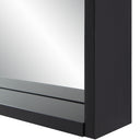 Renwil Cove 46" Tall Arch Rectangular Mirror - Matte Black