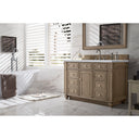 Whitewashed Walnut / Carrara White - 3 Faucet Holes