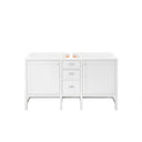Glossy White / No Countertop