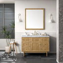 Light Natural Oak / Carrara White - 3 Faucet Holes