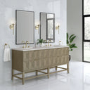 Pebble Oak / Victorian Silver - 3 Faucet Holes