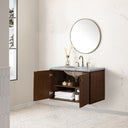 Mid-Century Walnut / Carrara White - 3 Faucet Holes