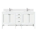 Glossy White / White Zeus - 1 Faucet Hole