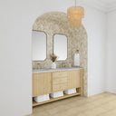 Sunwashed Oak / Victorian Silver - 3 Faucet Holes