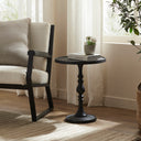 Renwil Yates Indoor Cast Aluminum Side Table - Matte Black