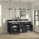 Black Onyx / Eternal Jasmine Pearl - 3 Faucet Holes