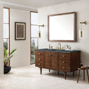 Mid-Century Walnut / Parisien Bleu - 3 Faucet Holes