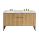 Light Natural Oak / Eternal Jasmine Pearl - 3 Faucet Holes