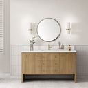 Light Natural Oak / White Zeus - 1 Faucet Hole