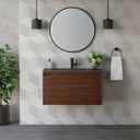 Mid-Century Walnut / Matte Black / Charcoal Black - 1 Faucet Hole