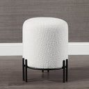 Renwil Cynthia Indoor Boucle Ottoman - Off-White