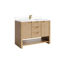 Seaside Oak / White Zeus - 1 Faucet Hole