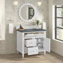 Bright White / Parisien Bleu - 3 Faucet Holes