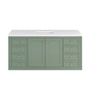 Smokey Celadon / White Zeus - 3 Faucet Holes