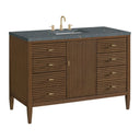 Mid-Century Walnut / Parisien Bleu - 3 Faucet Holes