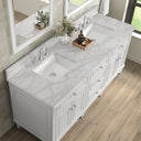 Bright White / Victorian Silver - 3 Faucet Holes