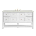 Bright White / Victorian Silver - 3 Faucet Holes
