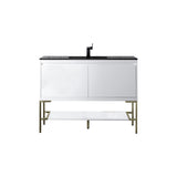 Champagne Brass / Charcoal Black - 1 Faucet Hole