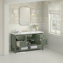 Smokey Celadon / White Zeus - 3 Faucet Holes