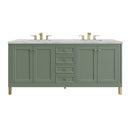 Smokey Celadon / Victorian Silver - 3 Faucet Holes