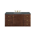 Mid-Century Walnut / Parisien Bleu - 3 Faucet Holes