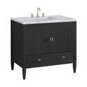 Carbon Oak / Carrara White - 3 Faucet Holes