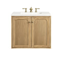 Light Natural Oak / White Zeus - 3 Faucet Holes