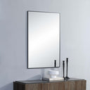 Renwil Amara 45" Tall Rectangle Wall Mirror - Black