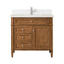 Saddle Brown / White Zeus - 1 Faucet Hole