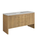 Light Natural Oak / Victorian Silver - 3 Faucet Holes