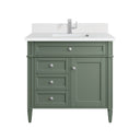 Smokey Celadon / White Zeus - 1 Faucet Hole